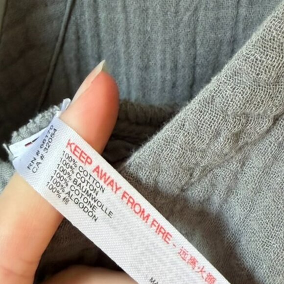 Urban Outfitters Out From Under Rhea Button Front Jumpsuit Gray Women's Medium - Picture 6 of 7